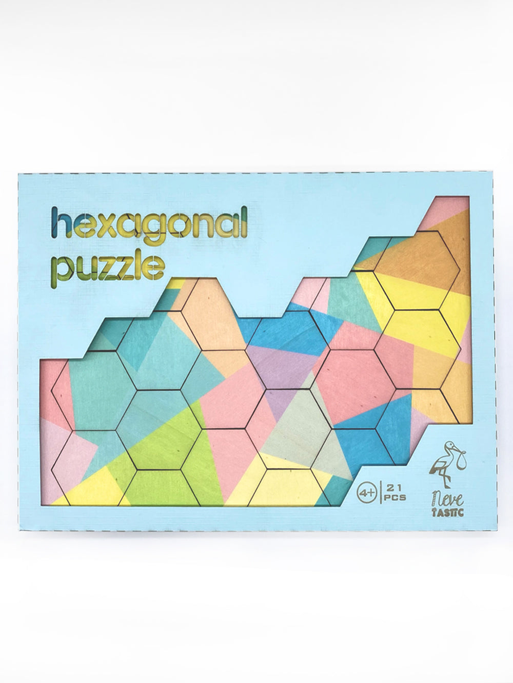 Montessori Spielzeug sechseckiges Holz Puzzle